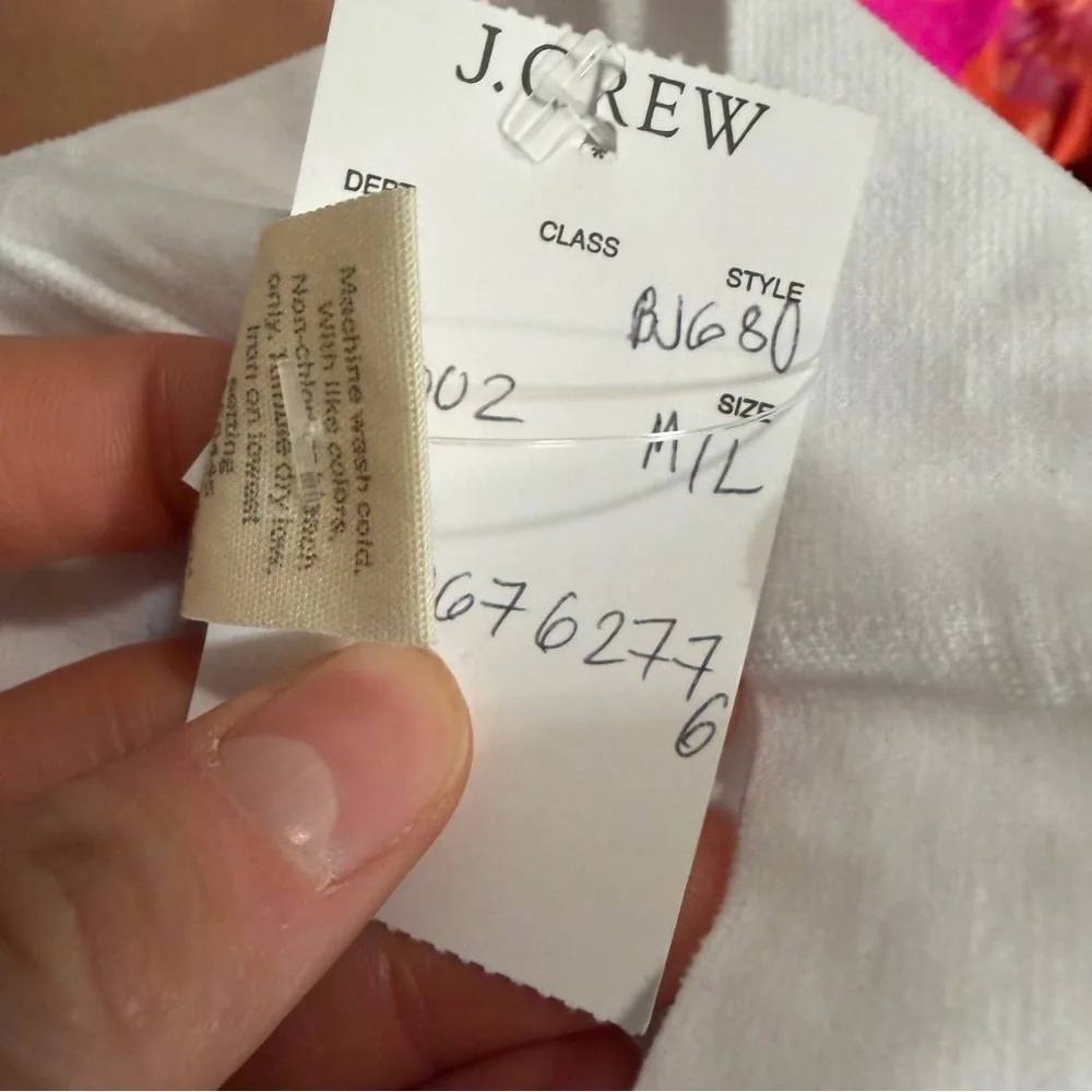 J crew Girls' nylon tights white m/l